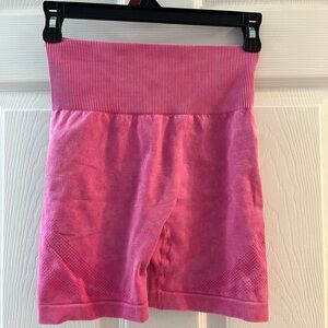 Pink High-Waisted Shorts